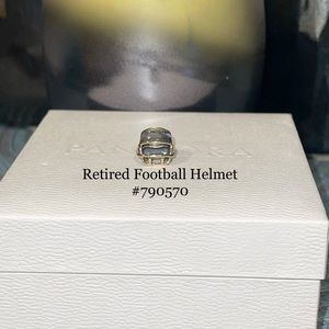 Pandora Retired Football Helmet Charm